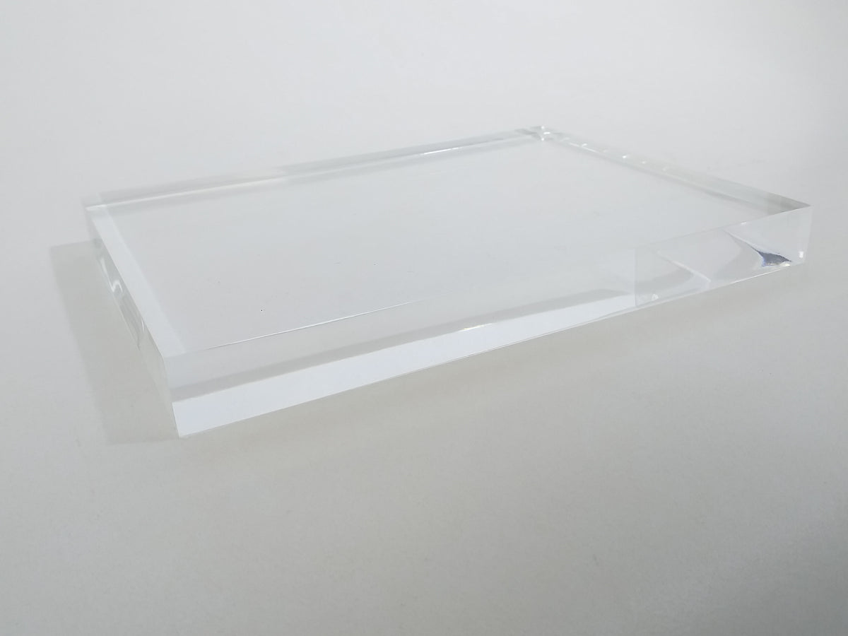 BAS147 - CUSTOM RECTANGULAR ACRYLIC BASE WITH HIP ROD